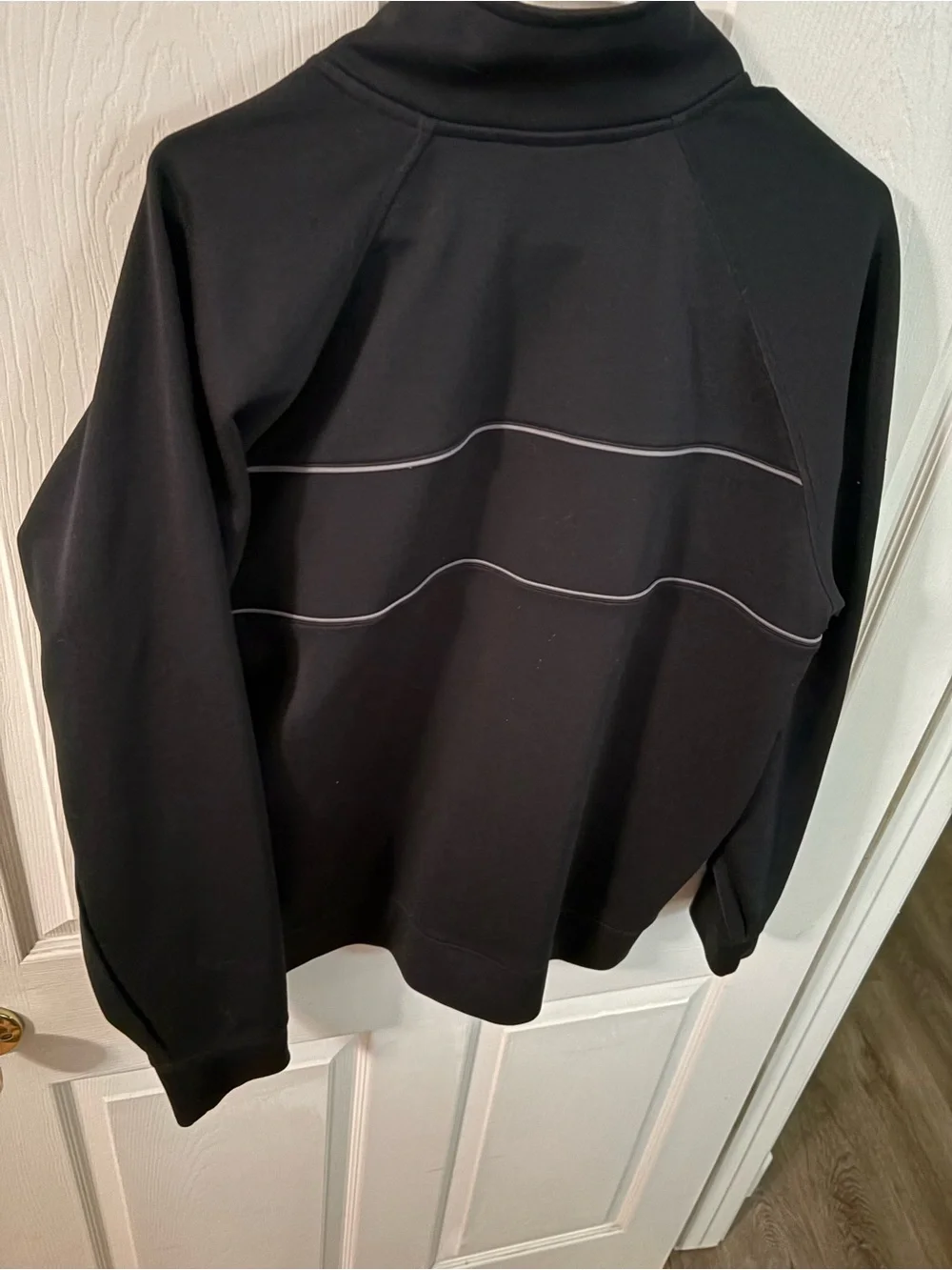 Nike Black Full-Zip Performance Jacket with Reflective Piping